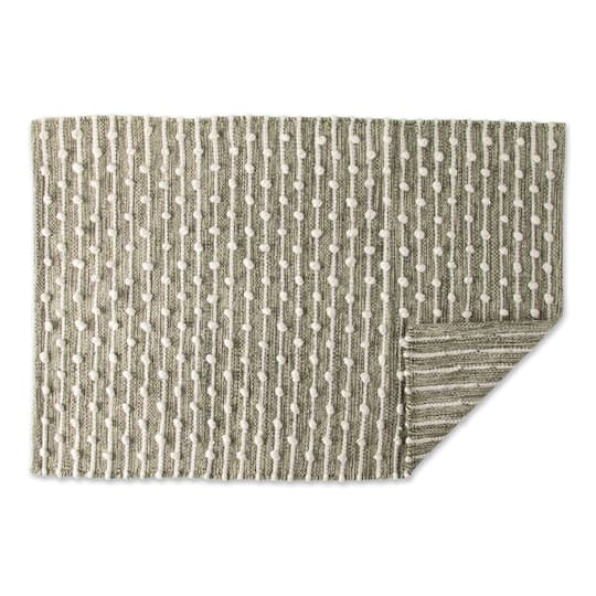 DII® Antique Green Recycled Cotton Loop Rug, 2ft. x 3ft.